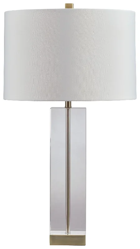 Teelsen - Clear / Gold Finish - Crystal Table Lamp