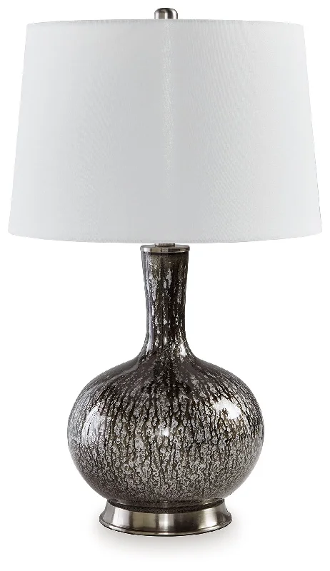 Tenslow - Antique Black - Glass Table Lamp