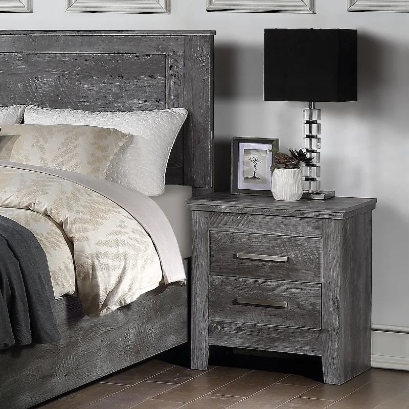 Vidalia Nightstand, Rustic Gray Oak