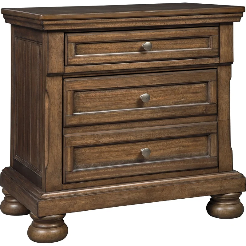 Flynnter Nightstand - Medium Brown