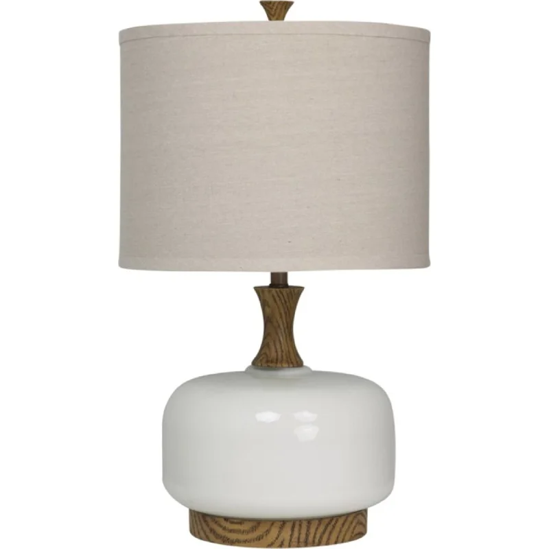 Chevelle Table Lamp - Wood/Ceramic 30.00"