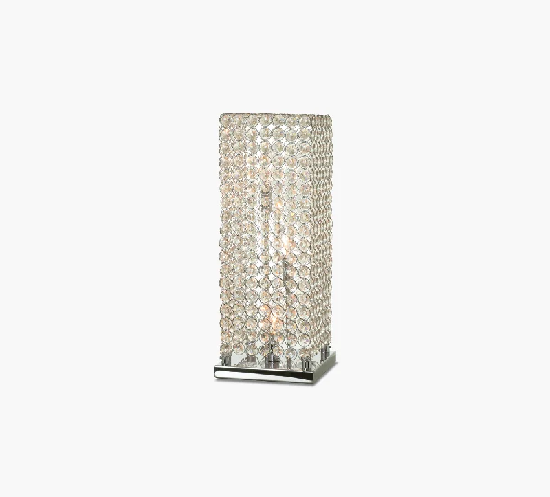 Crystal Cube Table Lamp