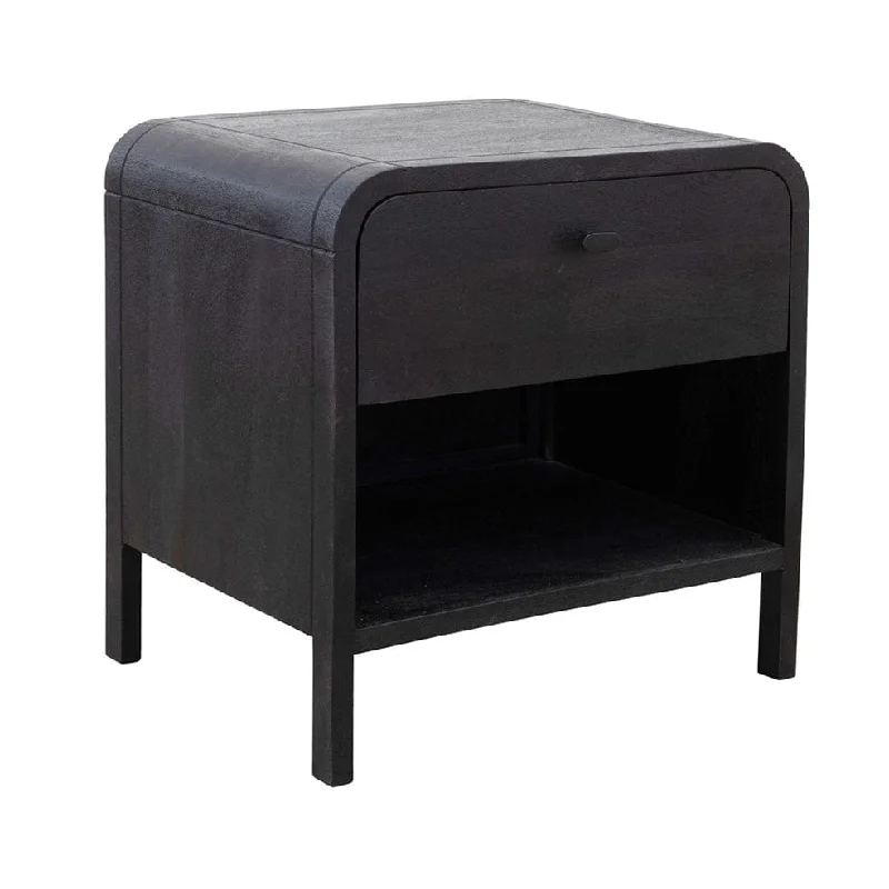 Curva Nightstand in Onyx | Fair