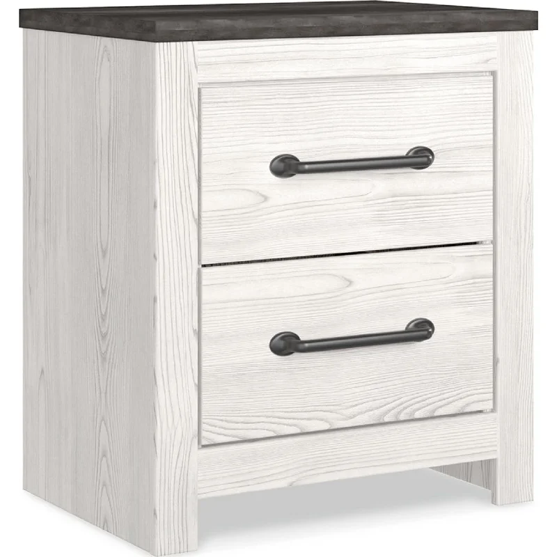 Gerridan Nightstand - White/Gray