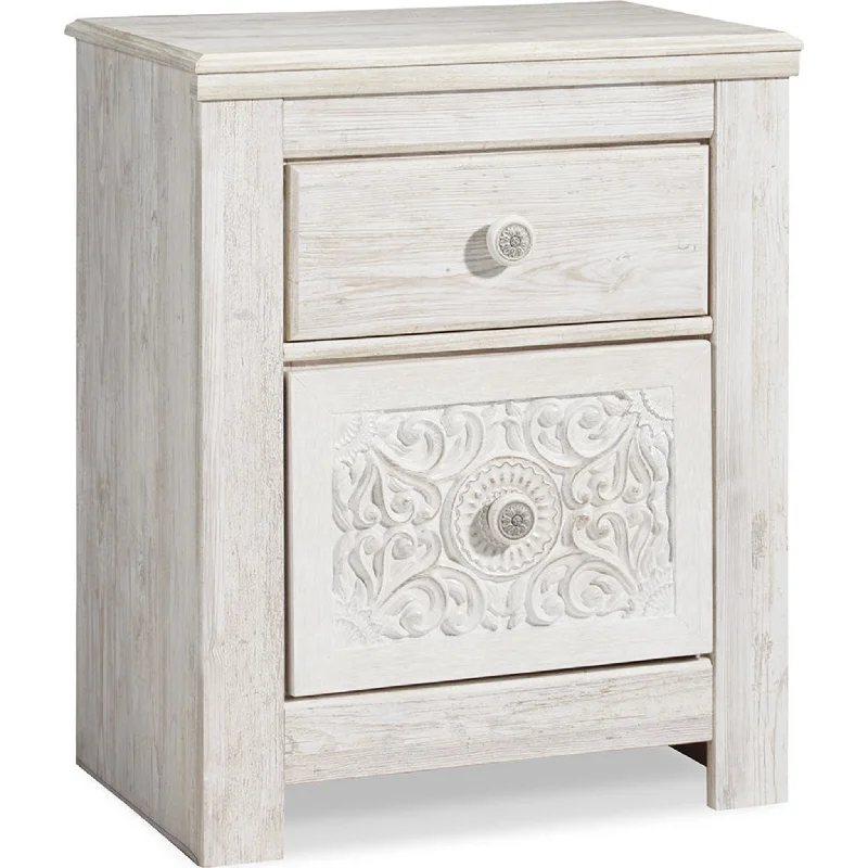 Paxberry Nightstand - White Wash