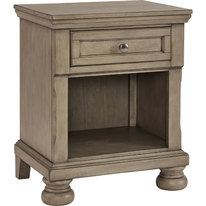 Lettner Nightstand - Light Gray