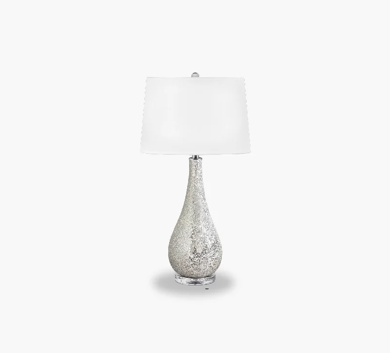 Novana Silver Mosaic Lamp