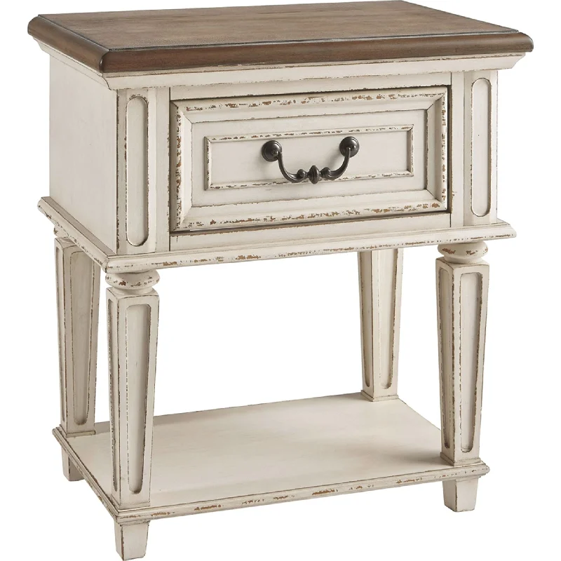 Realyn Nightstand - Chipped White