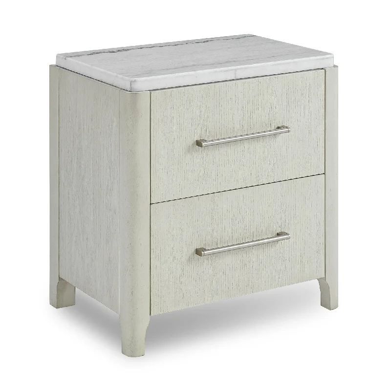 South Beach Nightstand w/ Marble Top